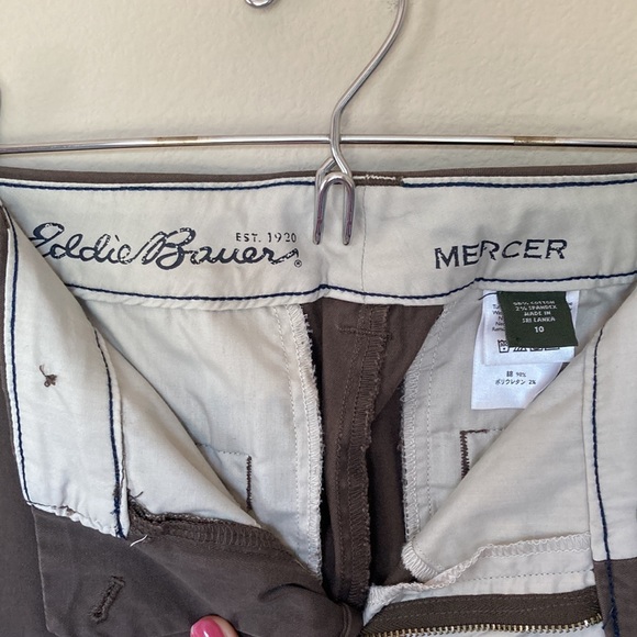 Eddie Bauer Mercer Fit Chino Khaki Dress Pants - Picture 3 of 5